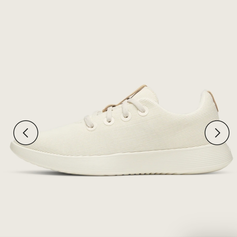 allbirds Women's NZ Corduroy Runner in Stony Cream - Picture 2 of 5
